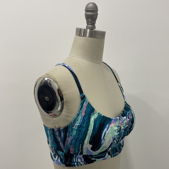 Woman's Longline Bikini Top by All In Motion Blue Size S (4-6) - Picture 5 of 8